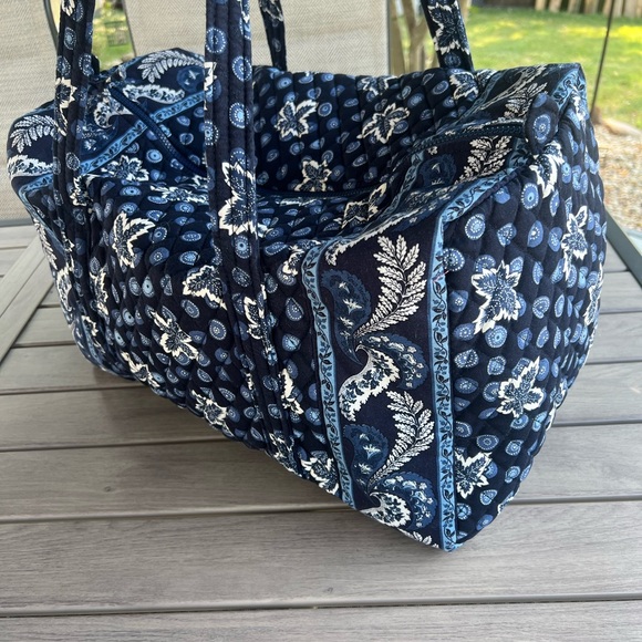 Vintage VERA BRADLEY Blue Coin Y2K Medium Duffle - Picture 7 of 15